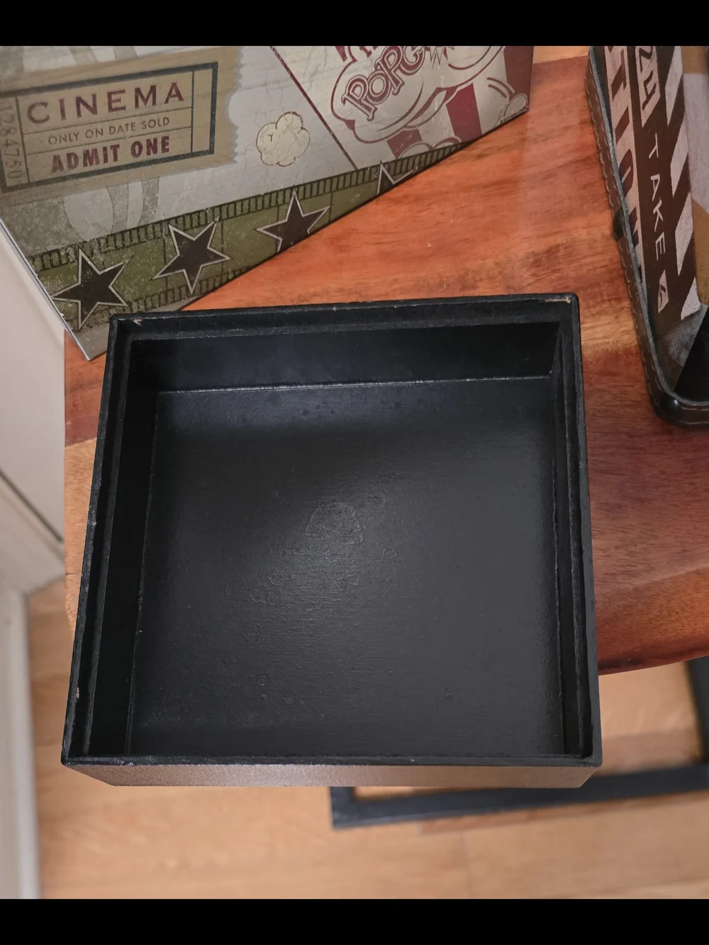 Hobby Lobby Decorative Movie Themed Storage Box And Frame - Multicolor Pattern